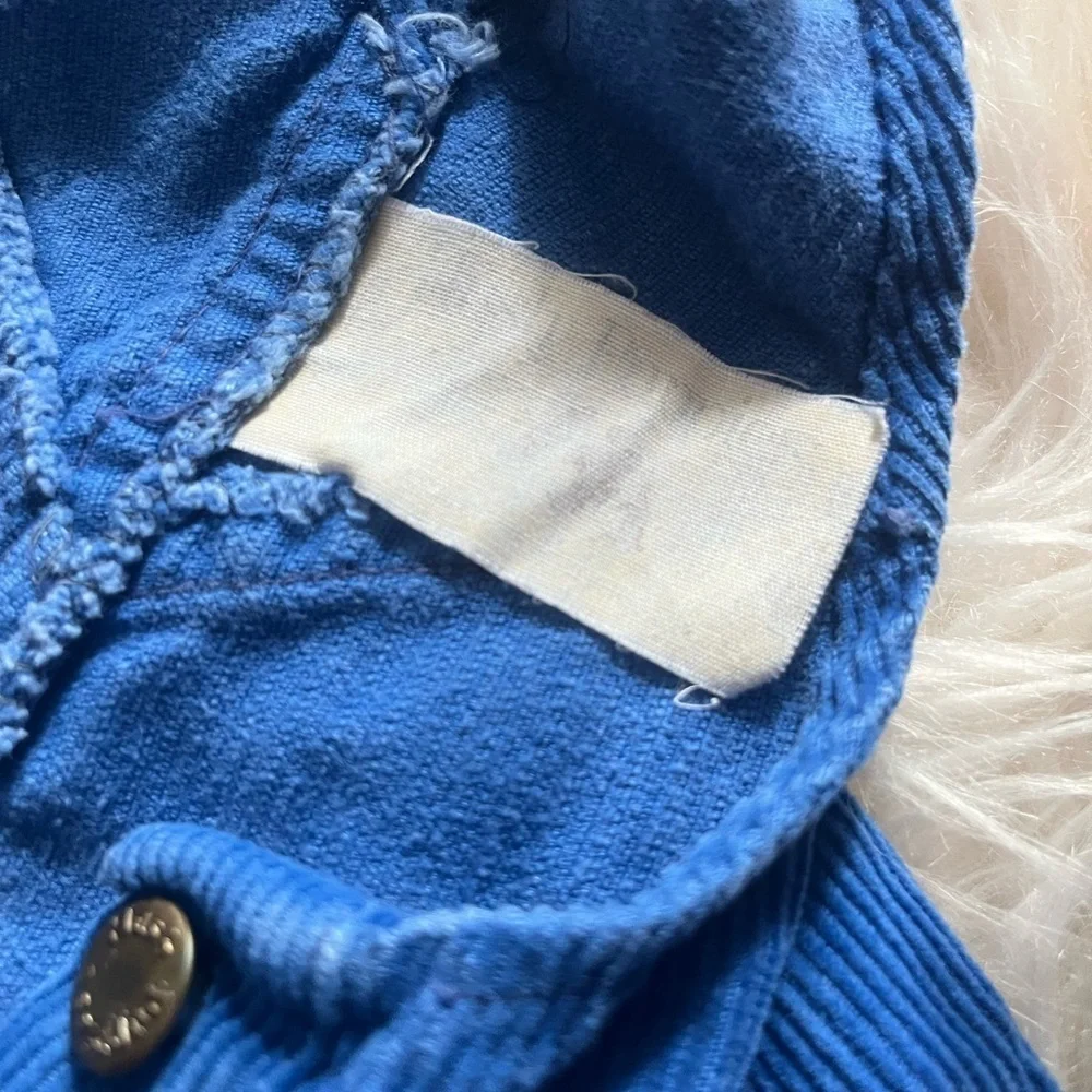 Kids Blue Corduroy Overalls hush puppies vintage 12 months